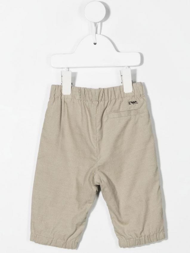 Emporio Armani Kids - elasticated-waist ribbed trousers