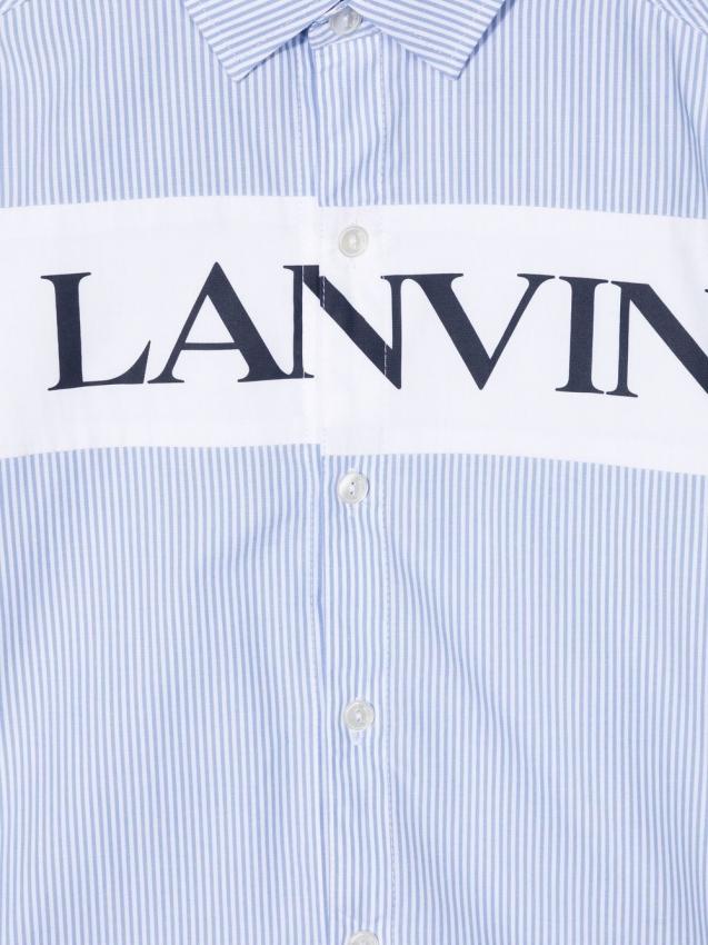 Lanvin Kids - logo-print detail shirt
