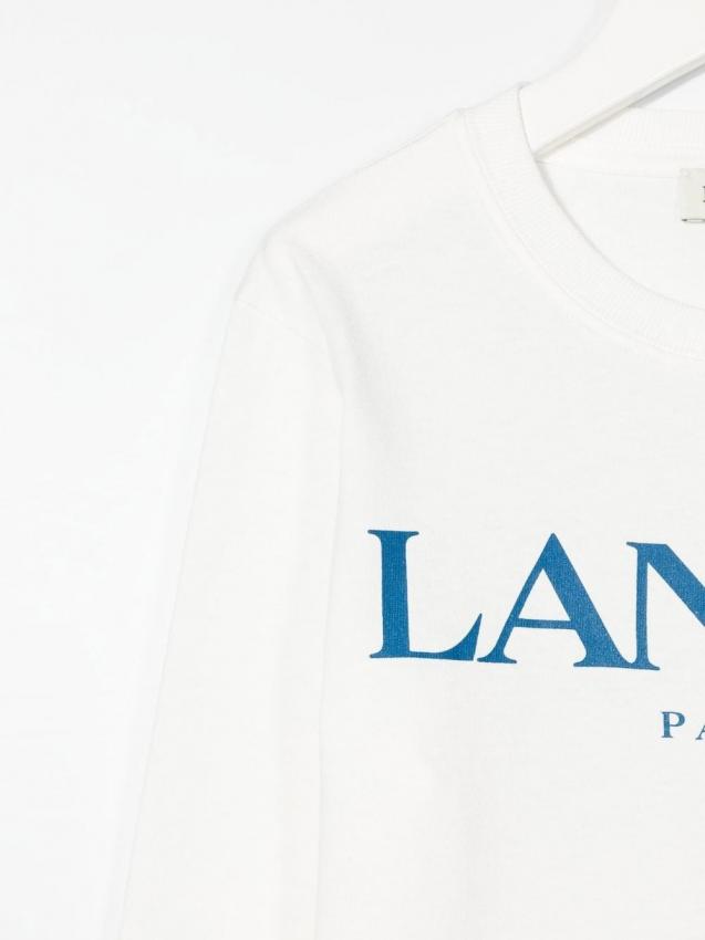 Lanvin Kids - logo-print long-sleeved T-shirt