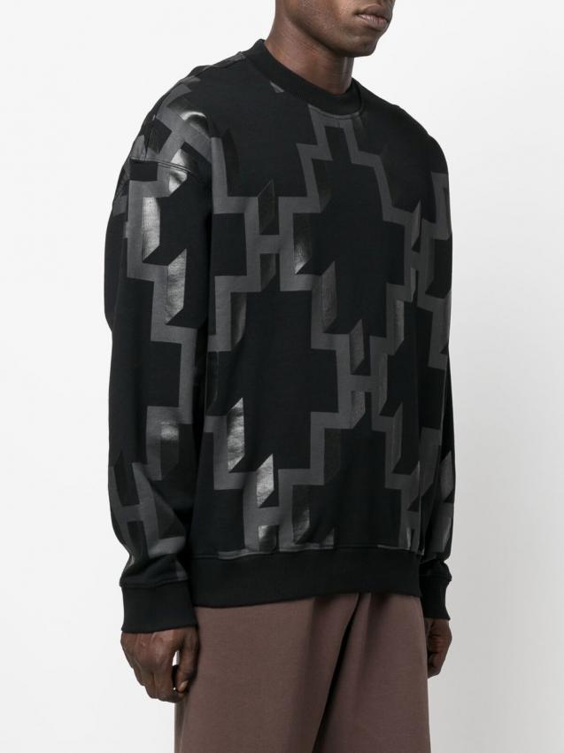 Marcelo Burlon County of Milan - all over cross print sweatshirt black