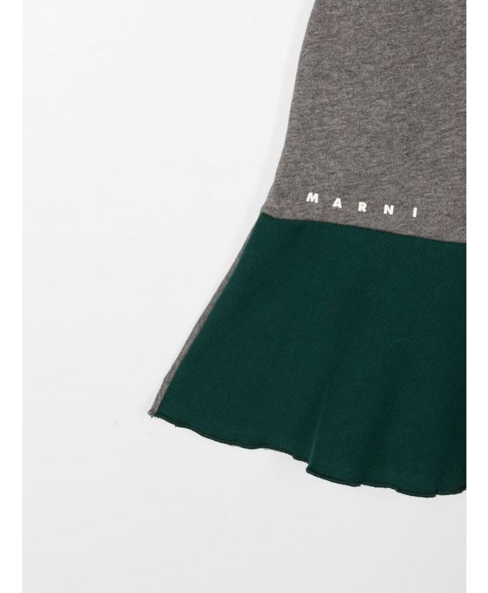 Marni Kids - colour-block flared skirt