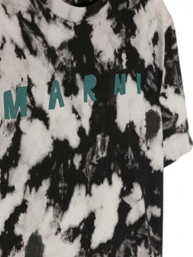 Marni Kids - logo-print crew-neck T-shirt