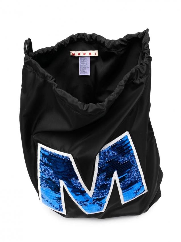 Marni Kids - logo drawstring backpack