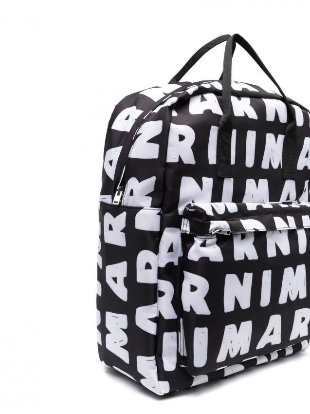 Marni Kids - logo zipped backpack