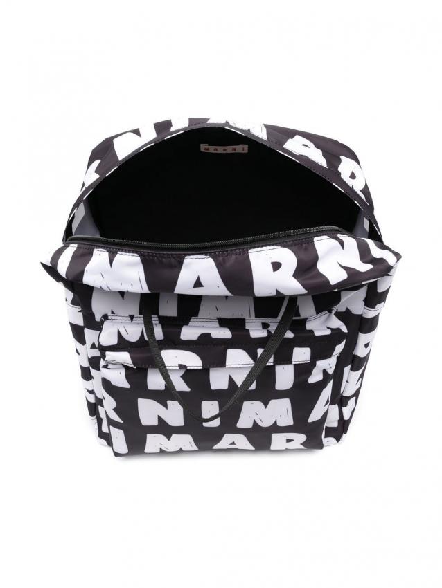 Marni Kids - logo zipped backpack