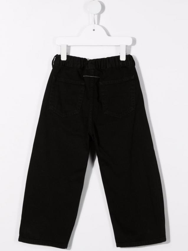 MM6 Kids - Jet-black cotton slim-cut denim jeans