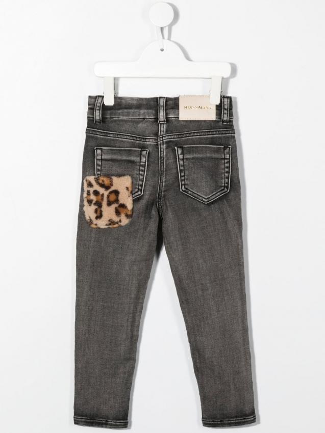 Monnalisa - mid-rise slim-cut jeans
