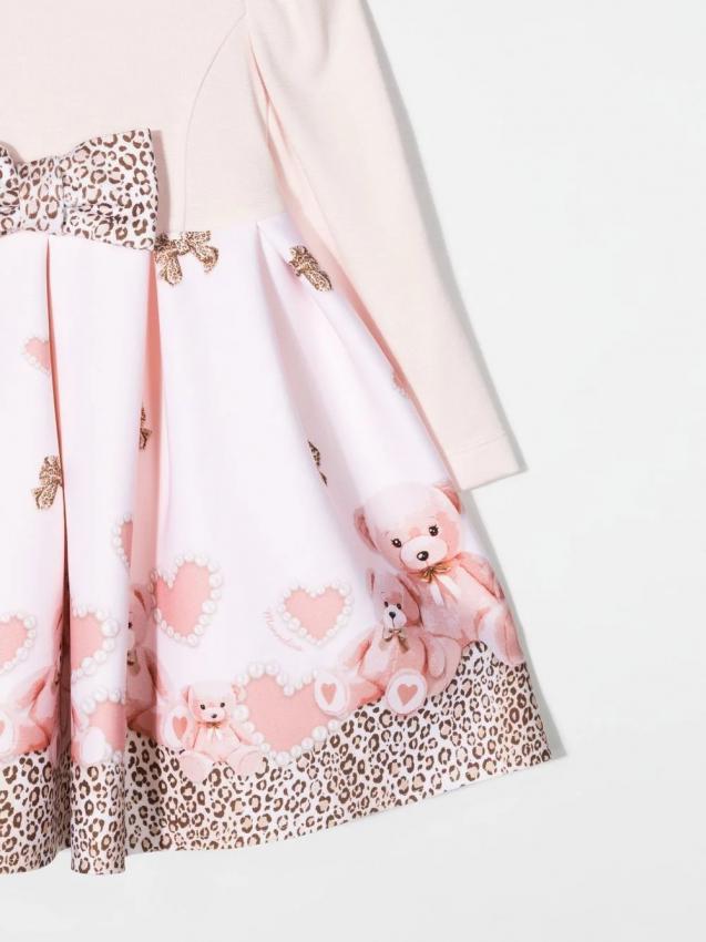 Monnalisa - teddy bear print dress