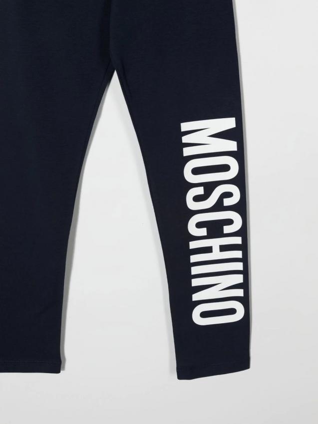 Moschino Kids - logo-print cotton track pants