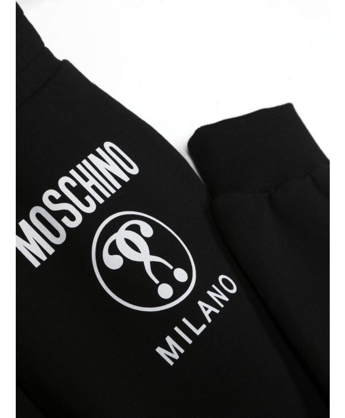 Moschino Kids - logo-print drawstring track pants