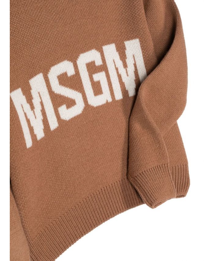 MSGM Kids - logo crew-neck jumper