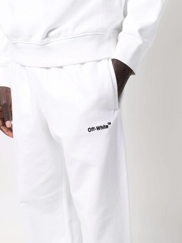 Off-White - Helvetica logo-print track pants