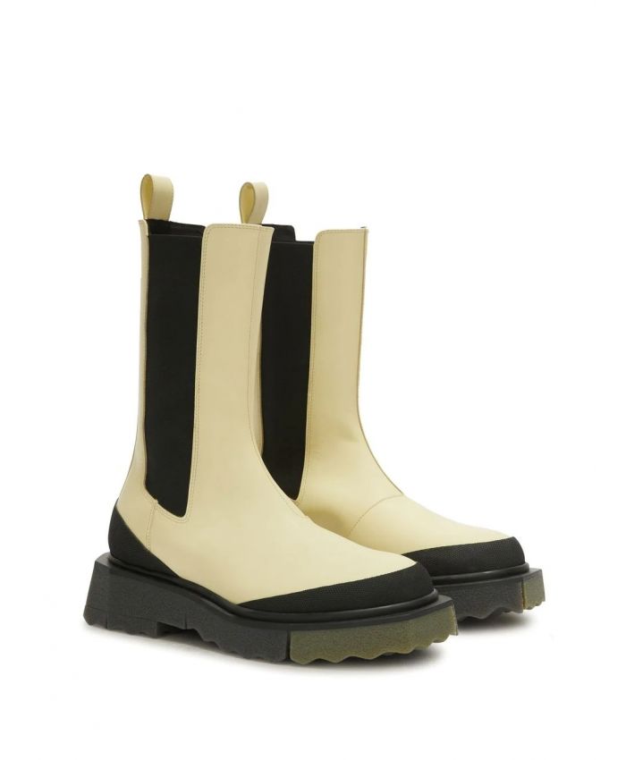 Off-White - sponge-effect sole Chelsea boots
