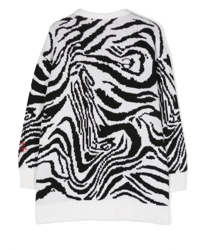 Philosophy Kids - zebra-print jumper