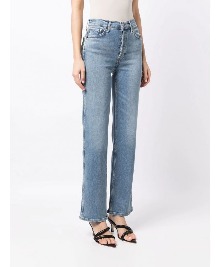 RE/DONE - high-rise straight-leg jeans