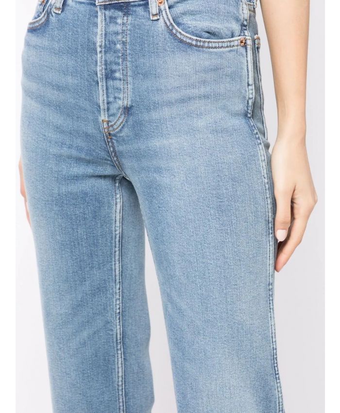 RE/DONE - high-rise straight-leg jeans