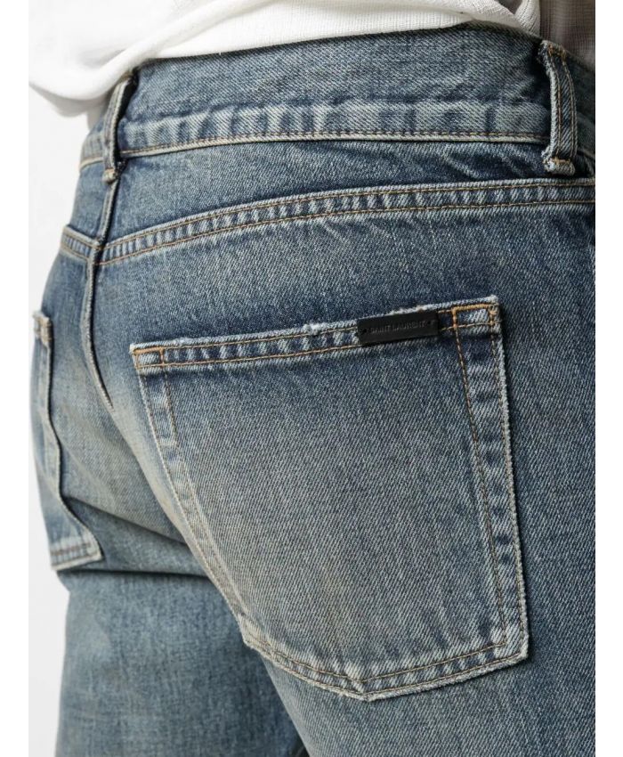 Saint Laurent - mid-rise slim-fit jeans