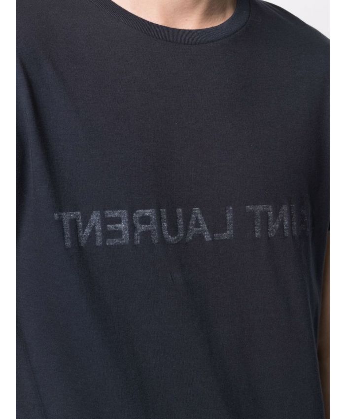 Saint Laurent - reversible logo-print T-shirt