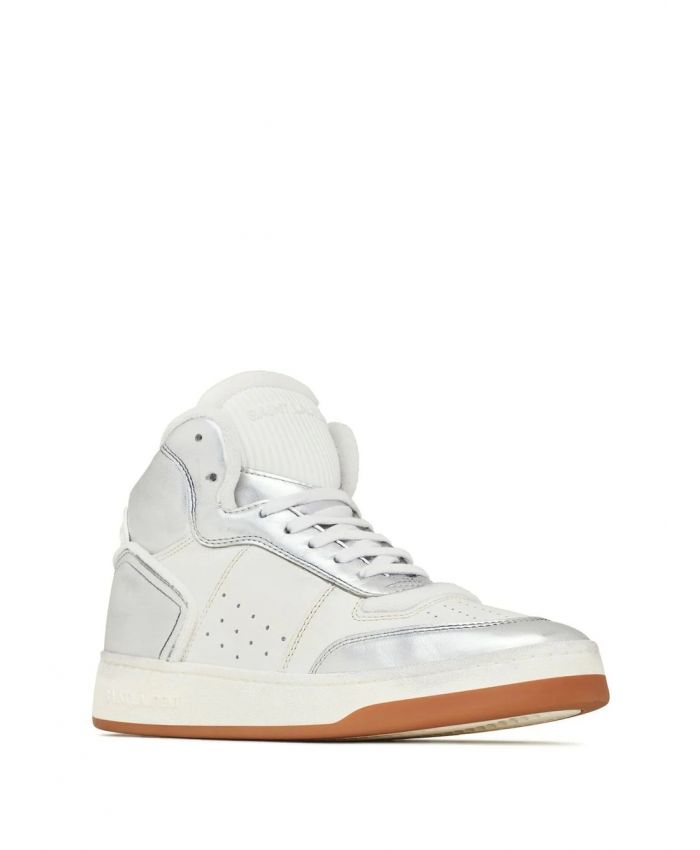 Saint Laurent - high-top leather sneakers