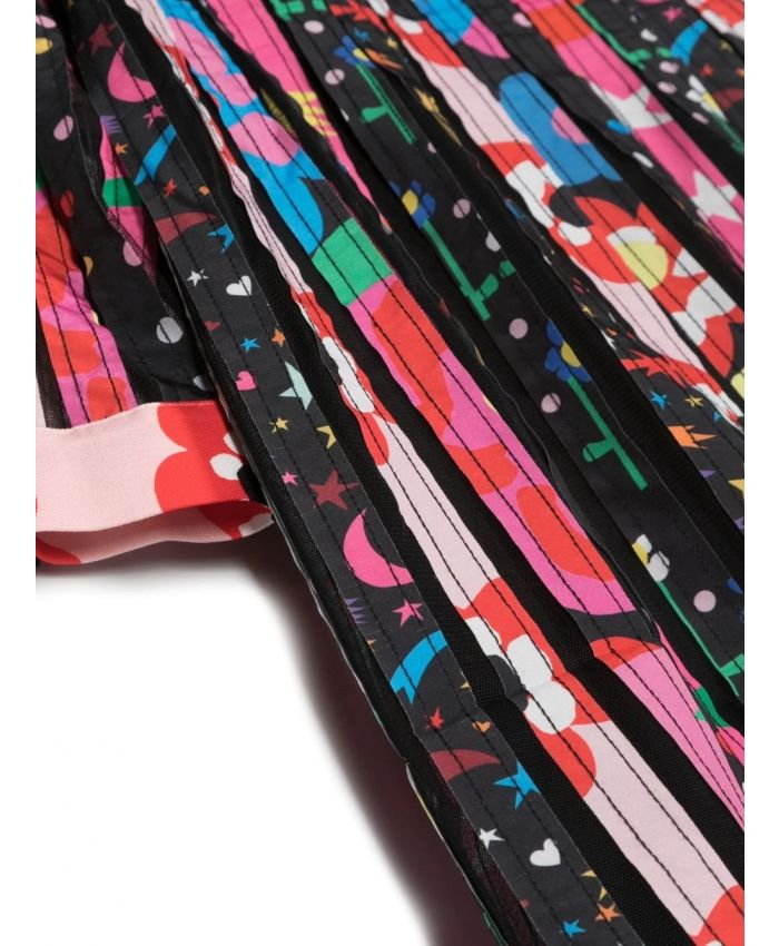 Stella McCartney Kids - graphic-print pleated dress