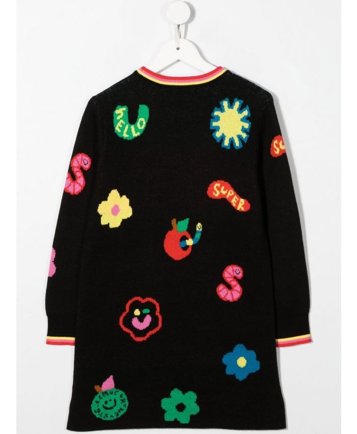 Stella McCartney Kids - jacquard-knit sustainable-cotton dress