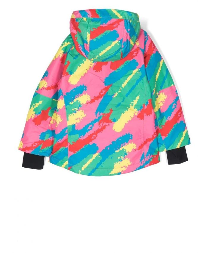 Stella McCartney Kids - abstract-print hooded jacket