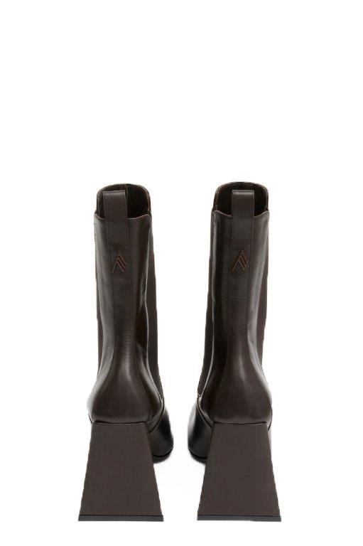 The Attico - Devon crocodile-embossed leather boots