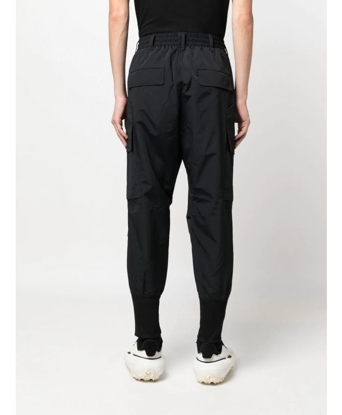 Y-3 - drawstring-waist drop-crotch trousers