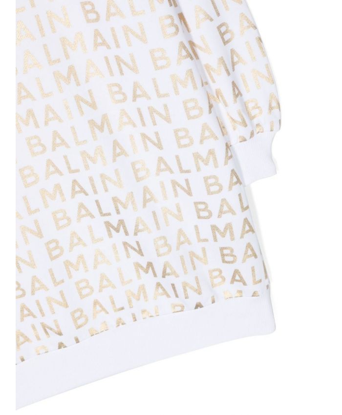 Balmain Kids - logo-print sweatshirt dress