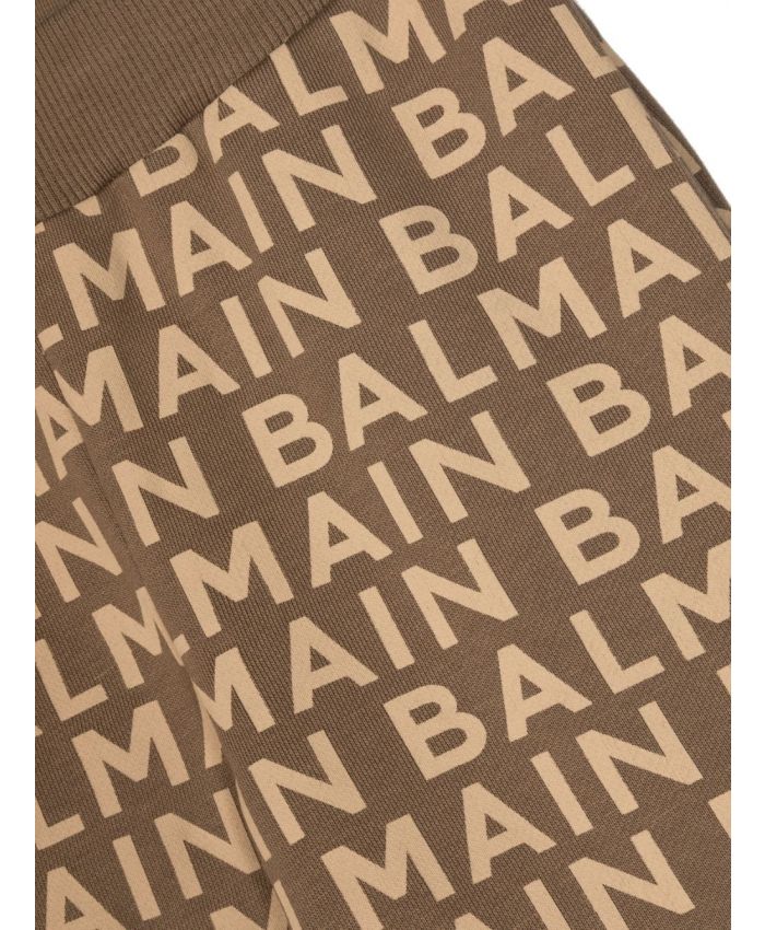 Balmain Kids - logo-print cotton track pants