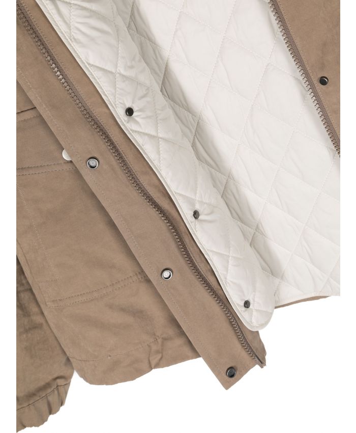 Brunello Cucinelli Kids - fleece-lining padded jacket