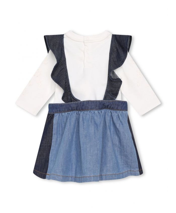 Chloe Kids - denim dress and T-shirt set