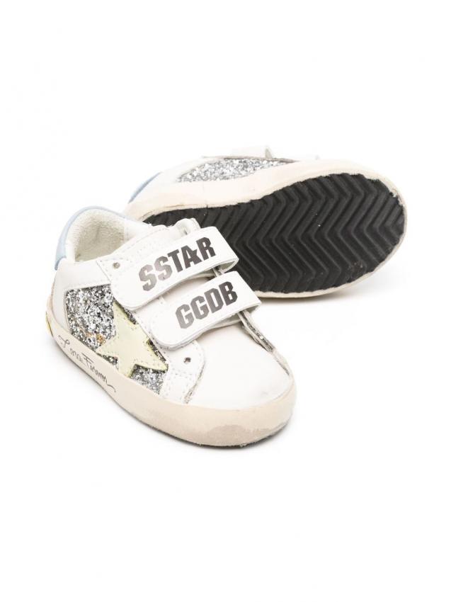 Golden Goose Kids - touch-strap glitter sneakers