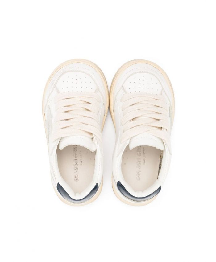 Golden Goose Kids - panelled low-top leather sneakers
