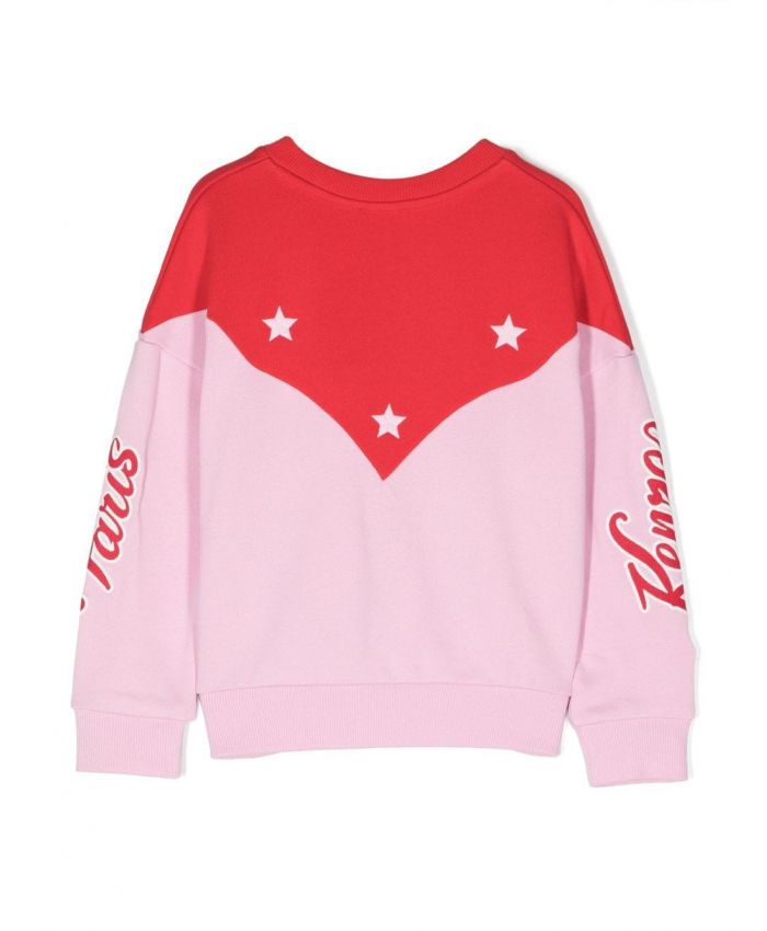 Kenzo Kids - panelled star-print sweatshirt