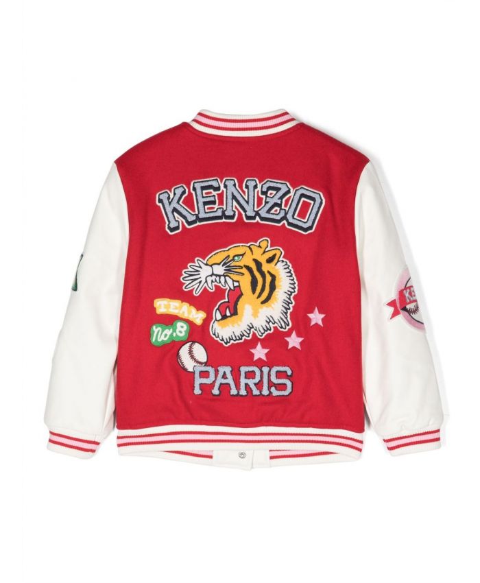 Kenzo Kids - patch-detail bomber jacket