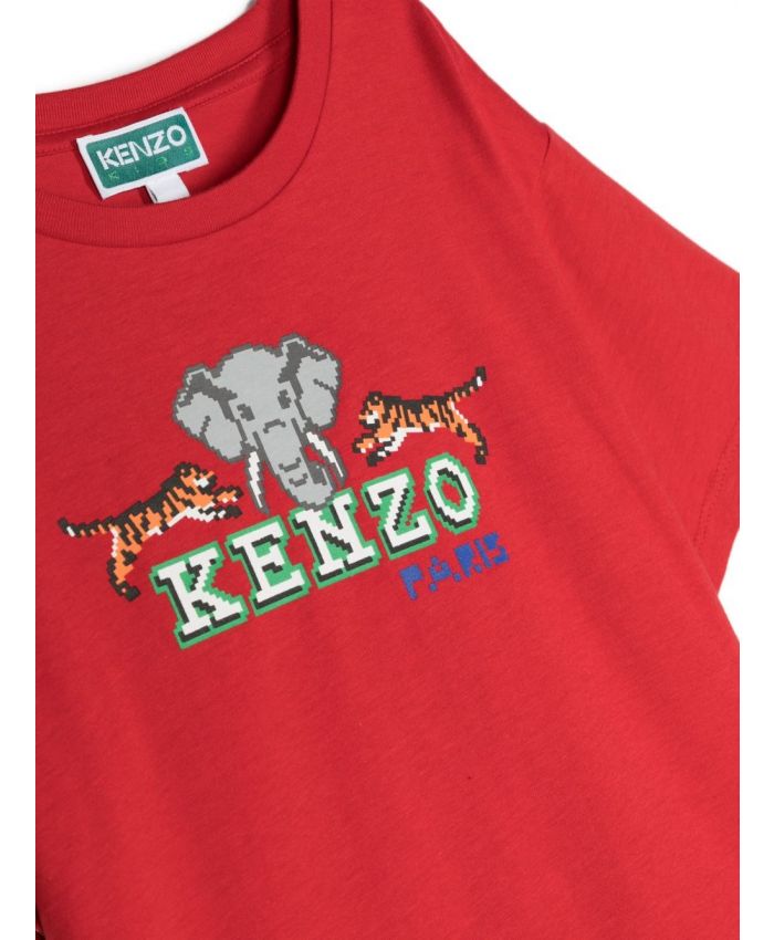 Kenzo Kids - graphic-print organic cotton T-shirt