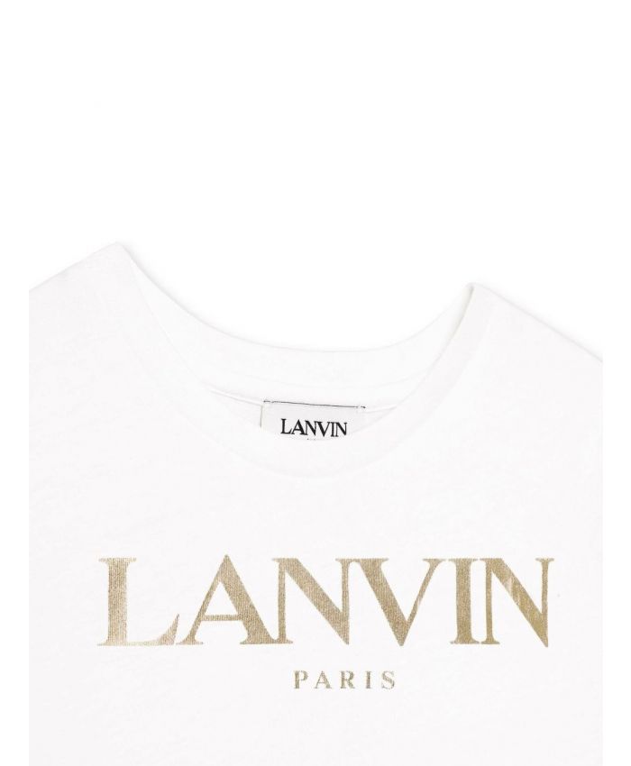 Lanvin Kids - logo-print round-neck T-shirt