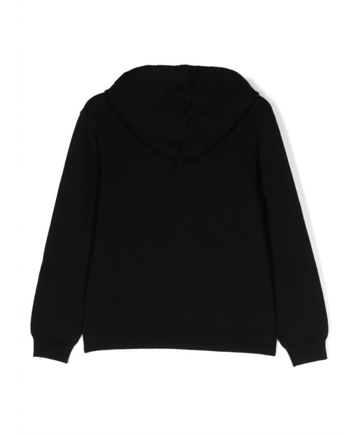 Lanvin Kids - Curb logo-embroidered hoodie