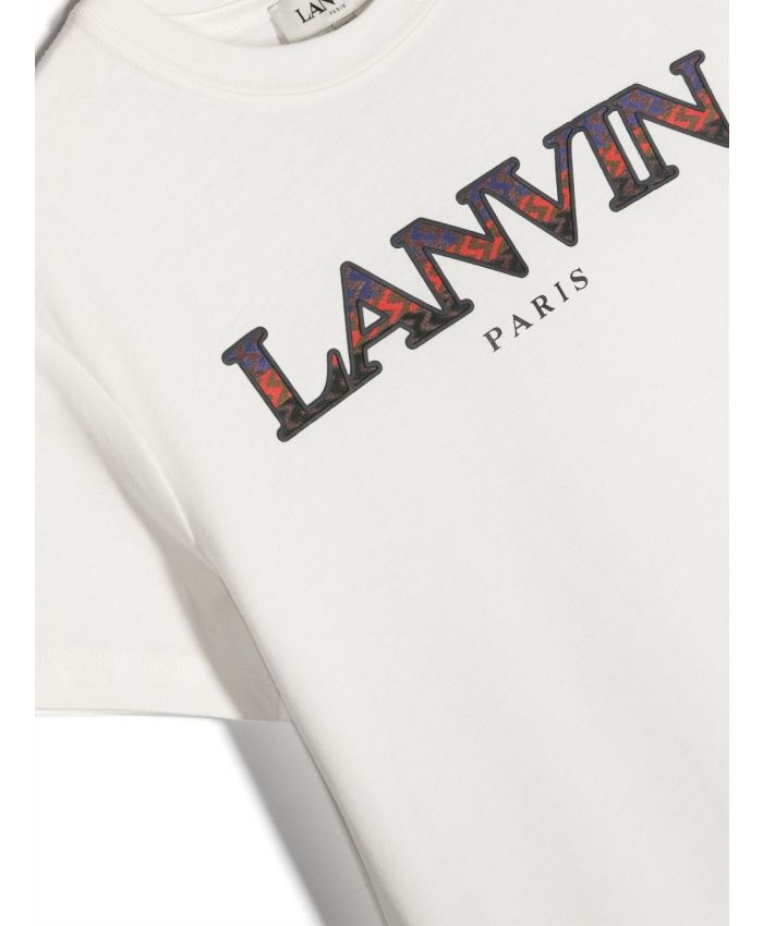 Lanvin Kids - Curb logo-embroidered T-shirt