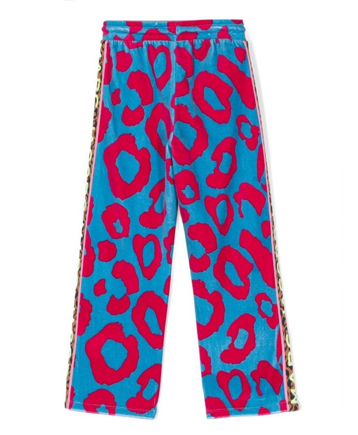Marc Jacobs Kids - cheetah-print velvet-effect trousers