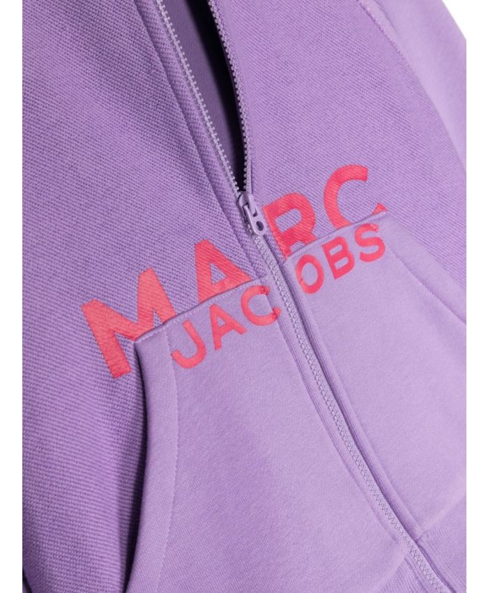 Marc Jacobs Kids - logo-print zip-up hoodie