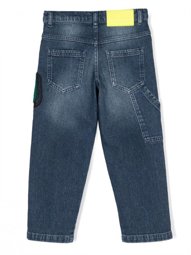 Marc Jacobs Kids - logo-embroidered slim jeans