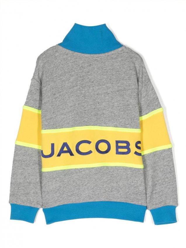 Marc Jacobs Kids - colour-block half-zip sweatshirt