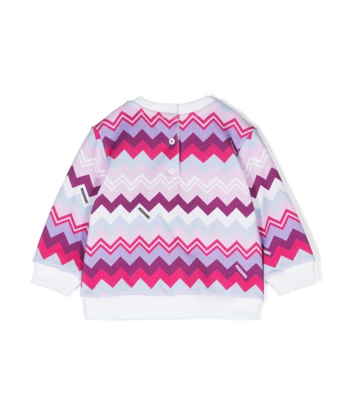 Missoni Kids - zigzag-print cotton sweatshirt