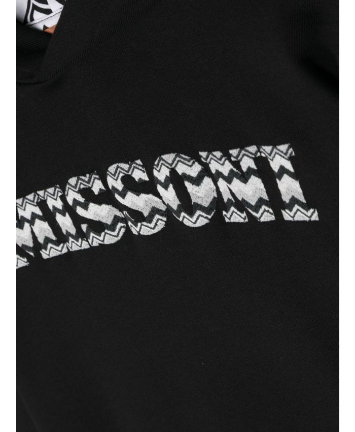 Missoni Kids - logo-print cotton hoodie