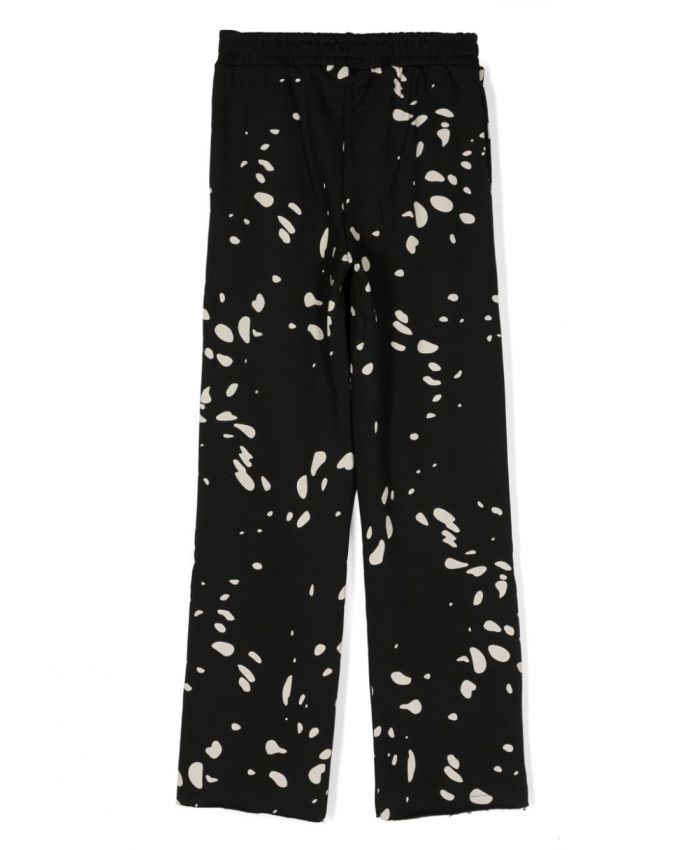 MSGM Kids - graphic-print cotton trousers