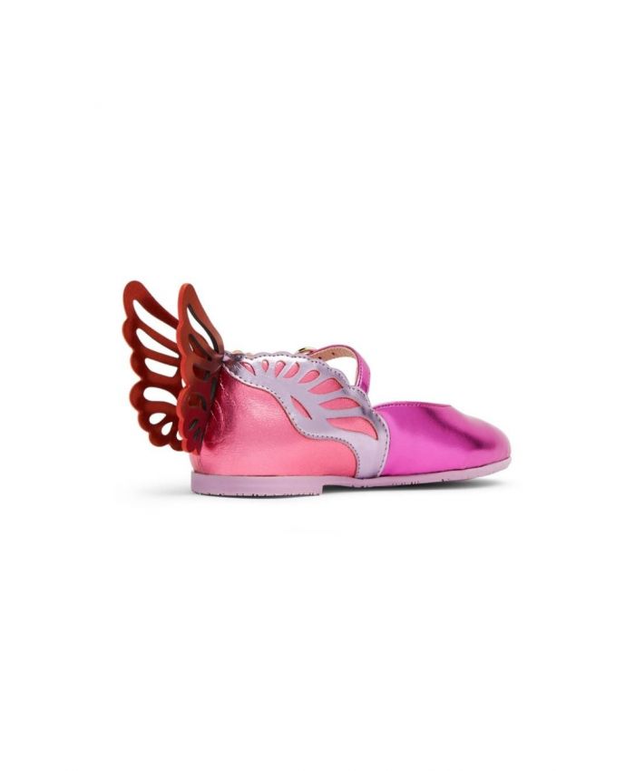 Sophia Webster Kids - Heavenly wing-embellished ballerina shoes