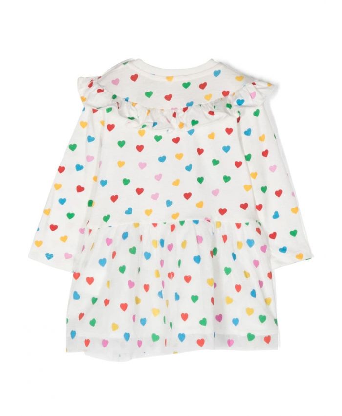 Stella McCartney Kids - heart-print cotton dress