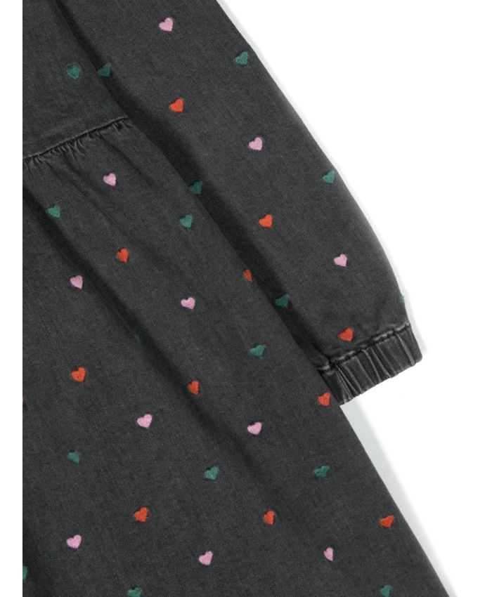 Stella McCartney Kids - Embroidered heart-motif denim dress